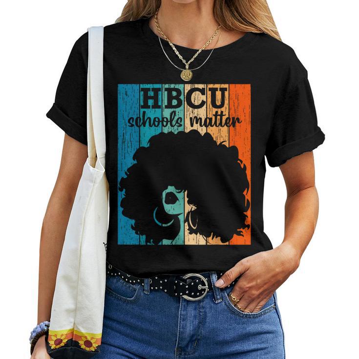 Hbcu Schools Matter Afro Girl Historical Black College Women T-shirt