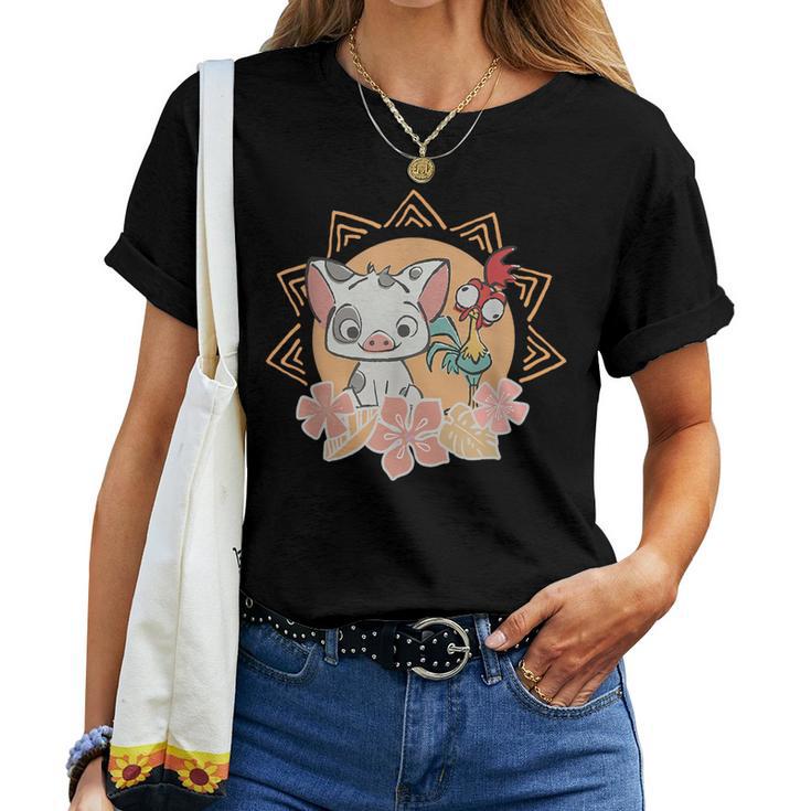 Hei Hei And Pua Floral Women T-shirt