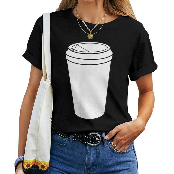 Hot Coffee To Go Paper Cup Women T-shirt