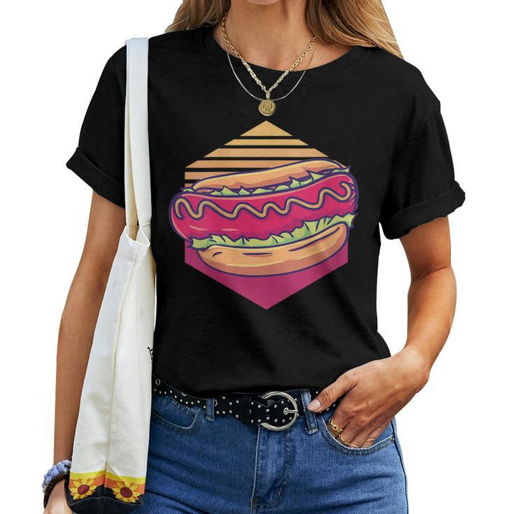 Hot Dog Vintage Hot Dog Lover Women T-shirt