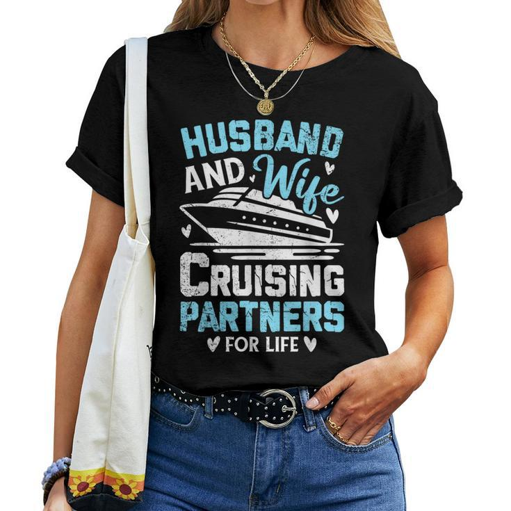 Husband And Wife Cruising Partners For Life Cruise Ship Women T-shirt