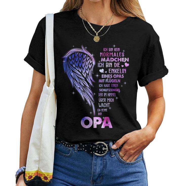 Ich Bin Kein Normales Mädchen Ich Bin Die Enkelin Eines Opas T-shirt Frauen