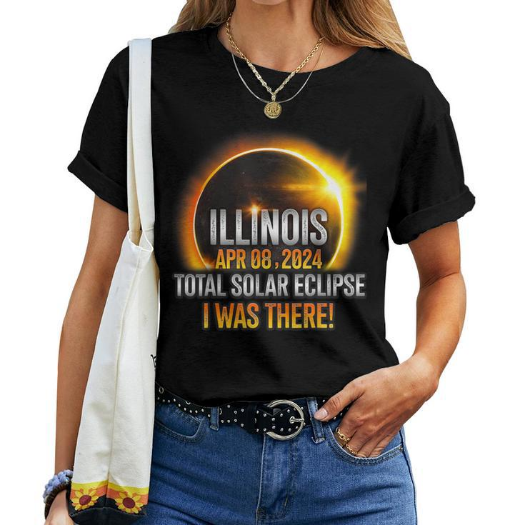 Illinois Solar Eclipse 2024 Usa Totality Women T-shirt