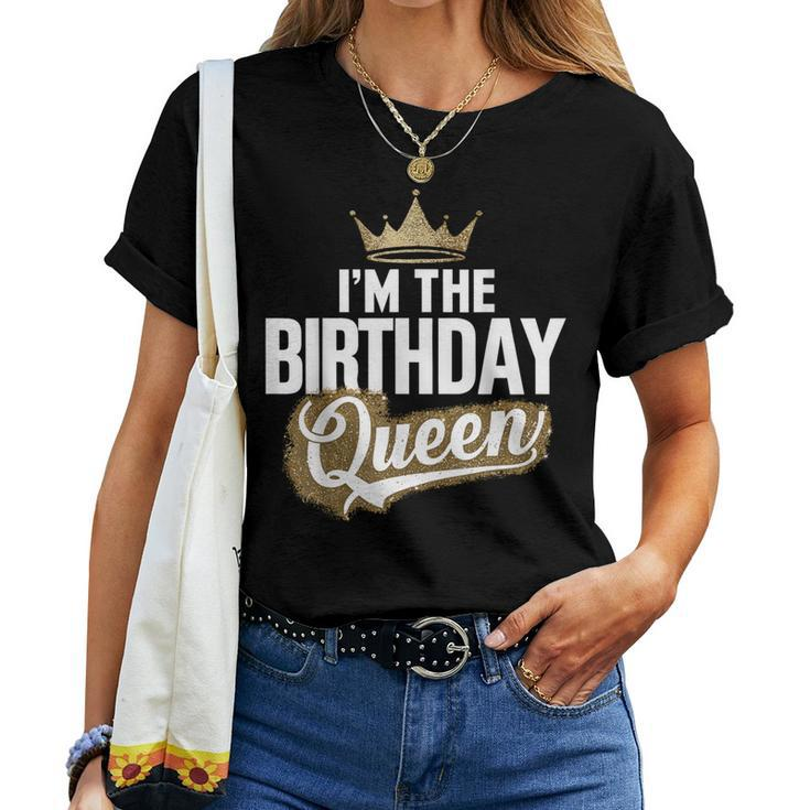 I'm The Birthday Queen Couples Matching Birthday Party Women T-shirt