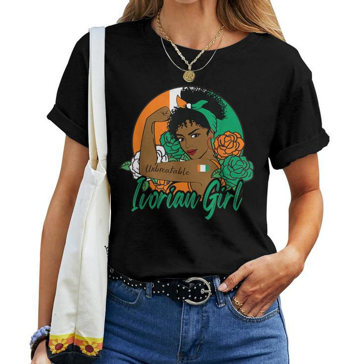 Ivorian Girl Ivory Coast Woman Ivorians Flag Women T-shirt