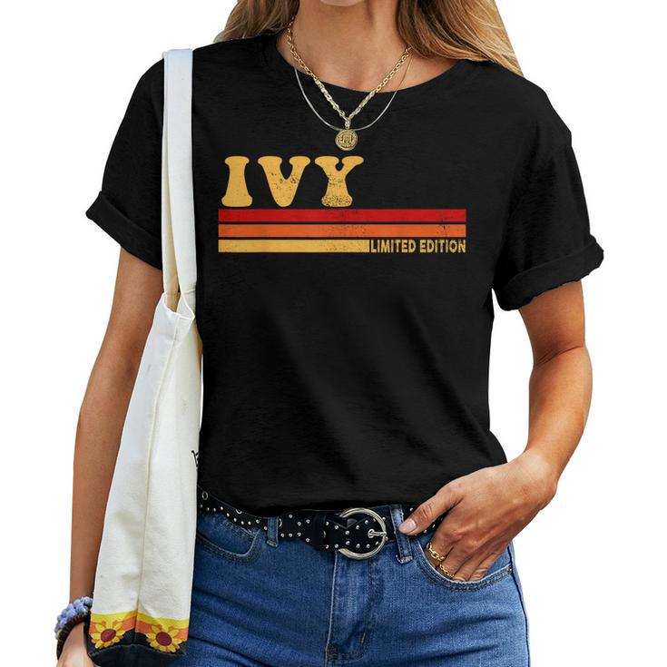 Ivy Name Personalized Cute Idea Vintage Ivy Women T-shirt