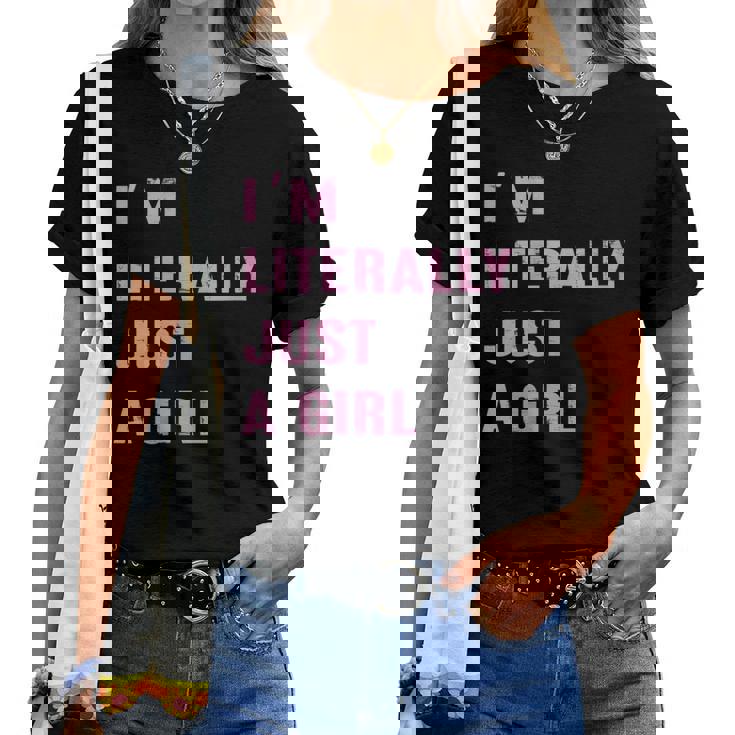 Je Ne Suis Littéralement Qu'une Fille Coquette Cute Trending T-shirt femme