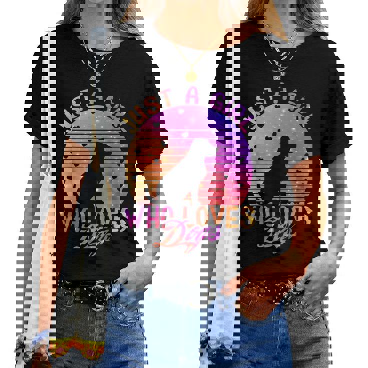 Just A Girl Who Loves Dogs Women T-shirt