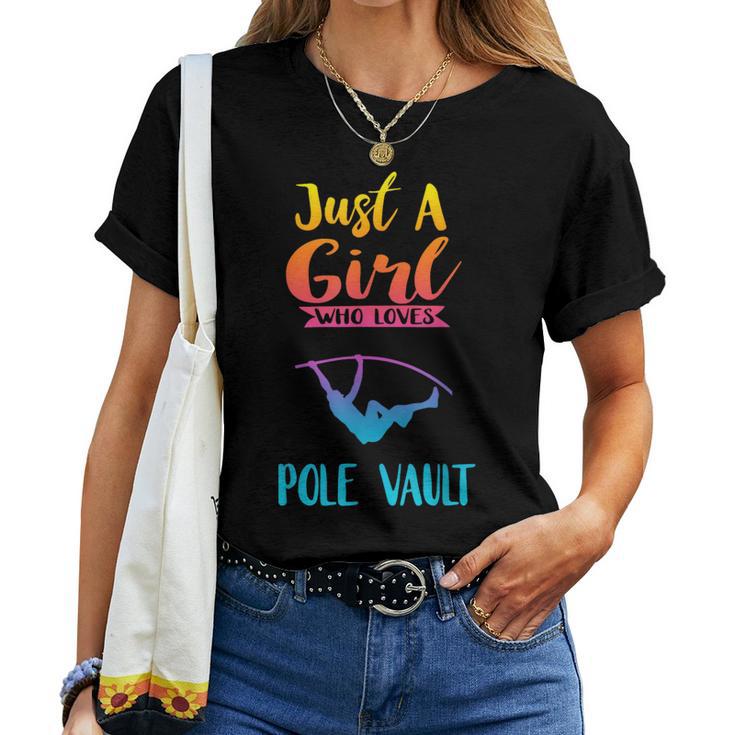 Just A Girl Who Loves Pole Vault Pole Vault Women T-shirt