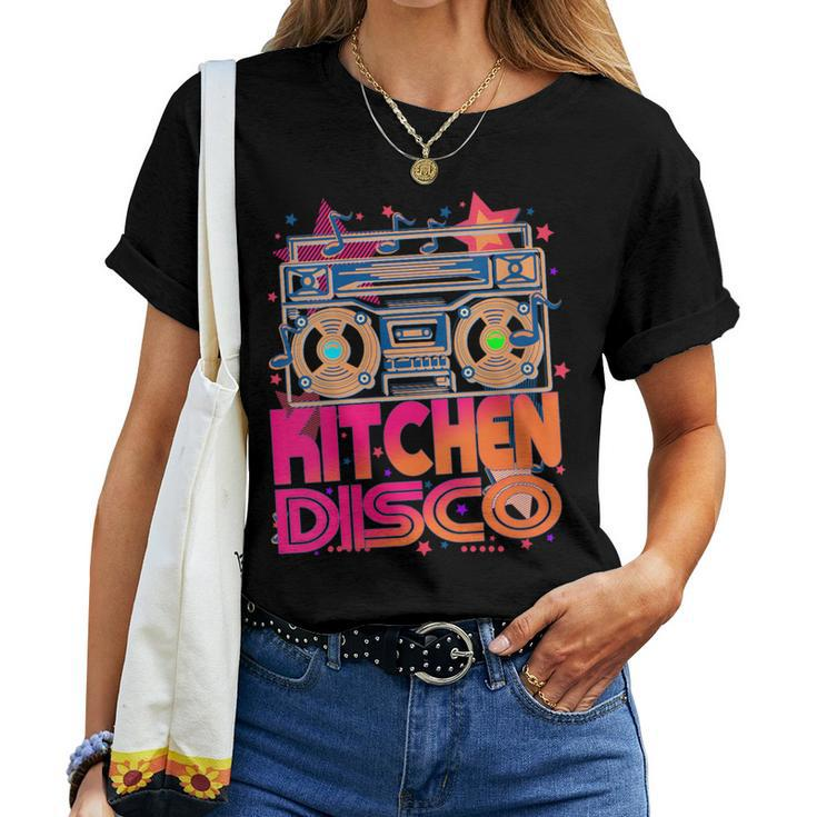 Kitchen Disco 70'S 80'S Disco Themed Vintage Retro Seventies Women T-shirt
