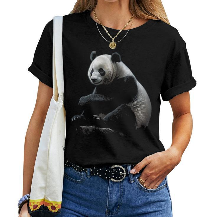 Large Panda Zoo Animal Panda Women T-shirt