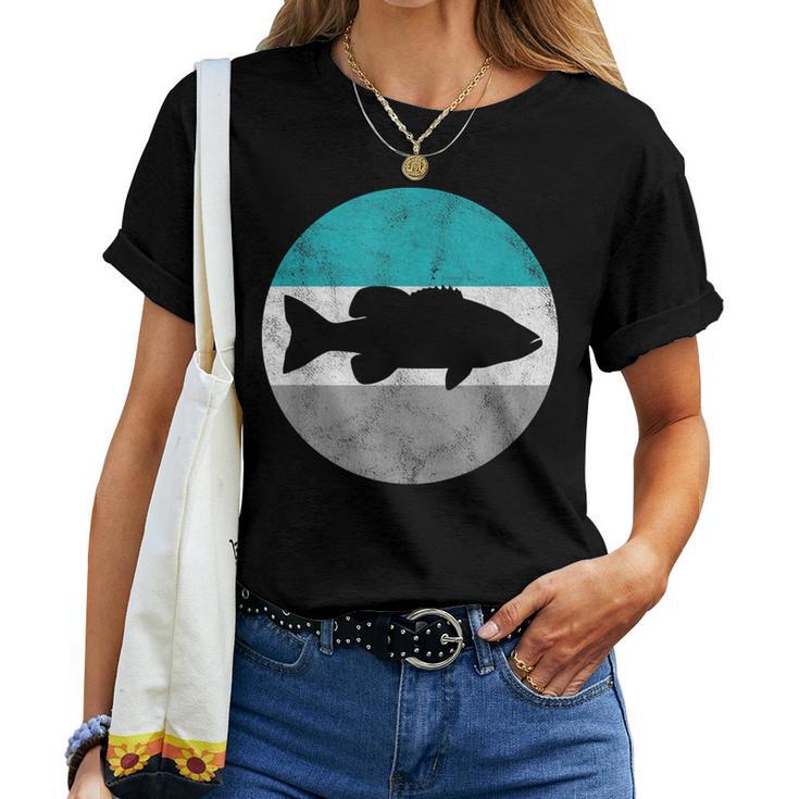 Largemouth Bass Retro Fish For Boys & Girls Women T-shirt