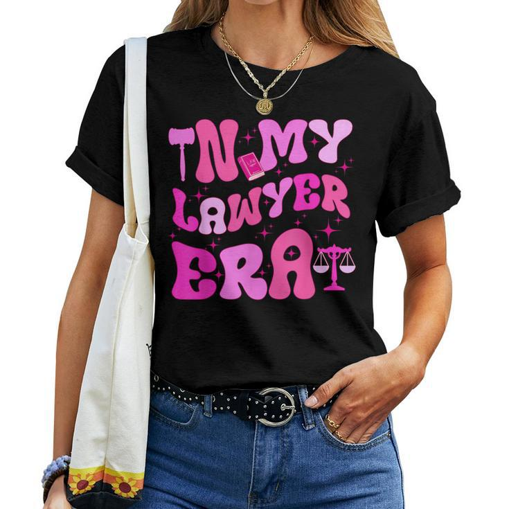 In My Lawyer Era Attorney Retro Groovy Law Student Women T-shirt