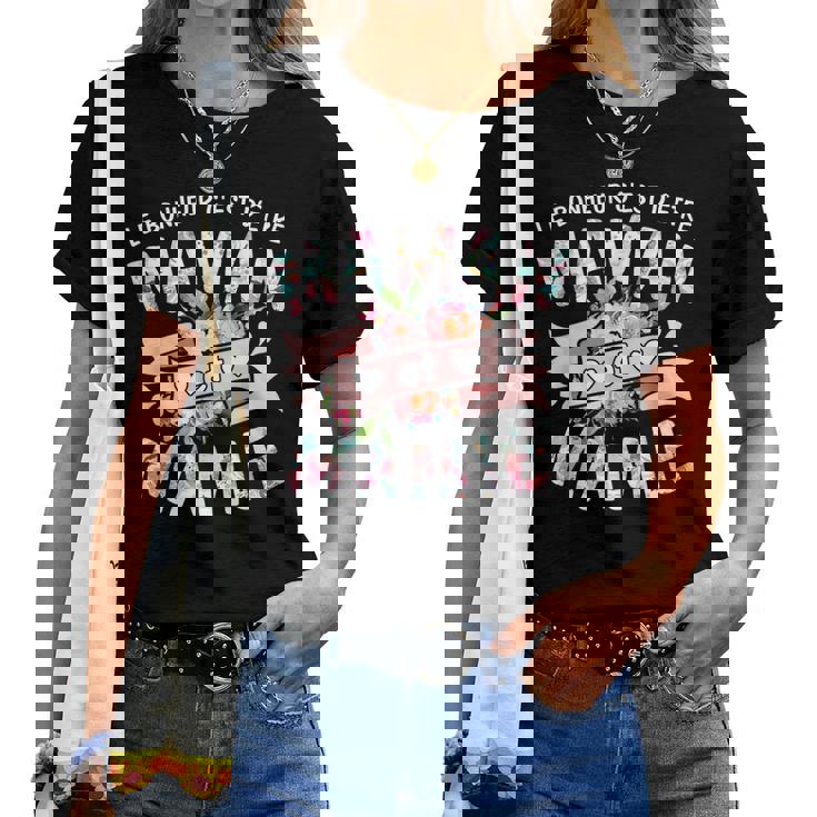 Le Bonheur C'est D'être Maman Et Mamie Fête Des Mères T-shirt