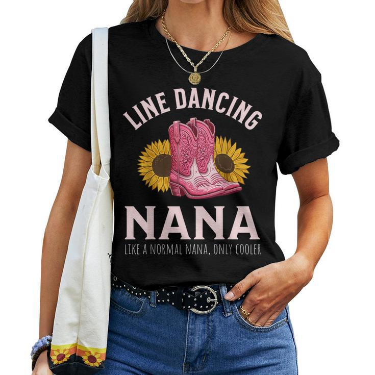 Line Dancing Grandma Nana Country Women T-shirt