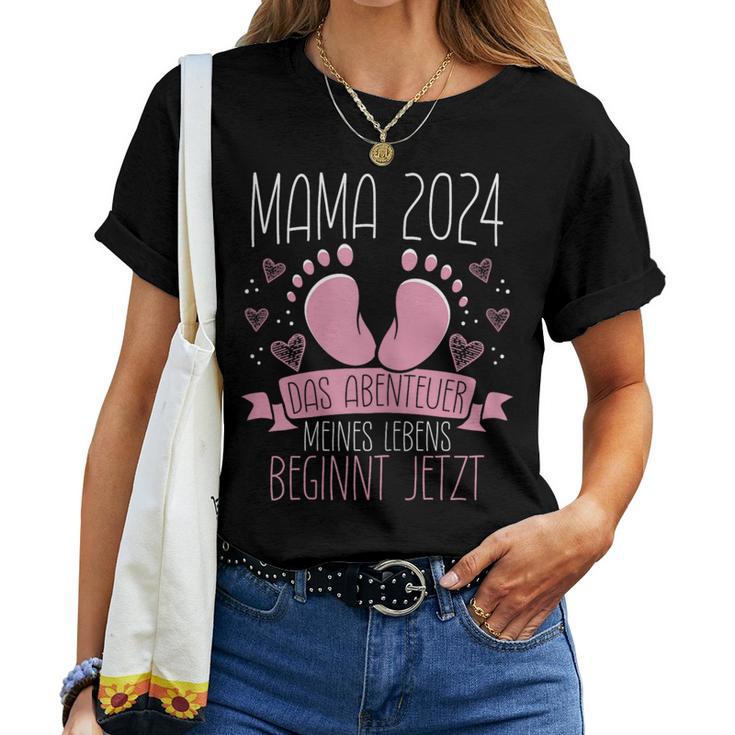 Mama 2024 Werdende Mama Muttertag Beste Mama T-shirt Frauen