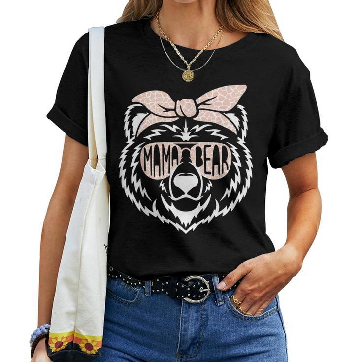 Mama Bear Face Sunglasses Mother Mom Mommy Mother's Day Women T-shirt