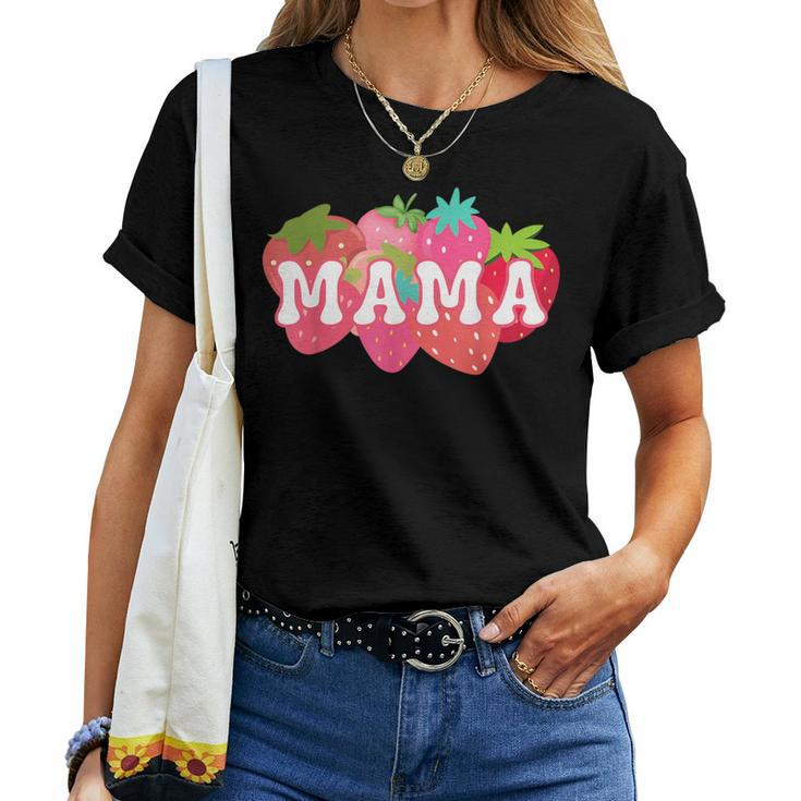 Mama Of The Berry First Birthday Strawberry Matching Couple Women T-shirt