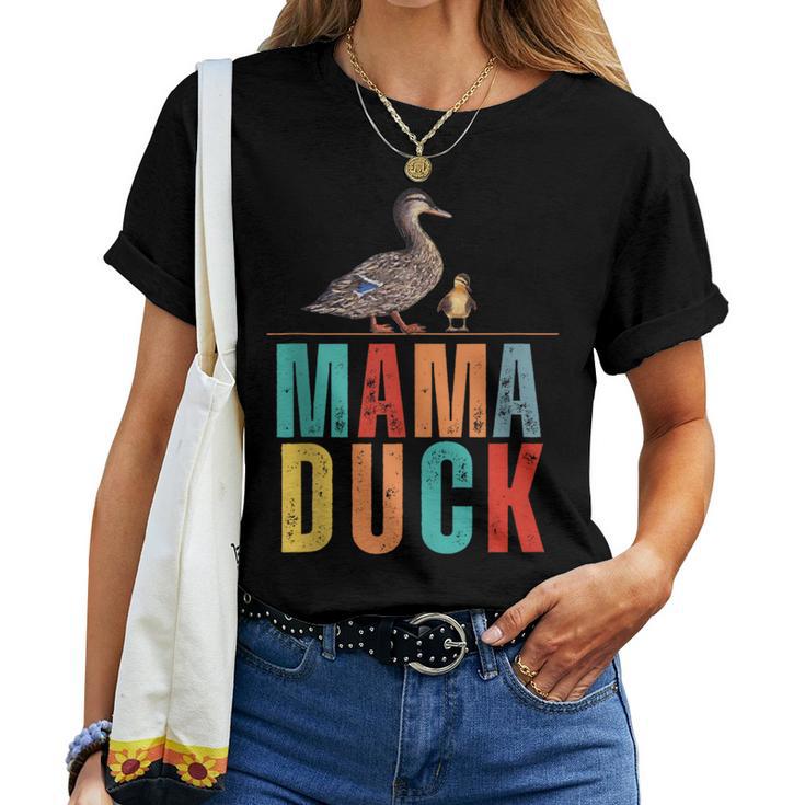 Mama Duck With Duckling Duck Mama Mother’S Day Women T-shirt