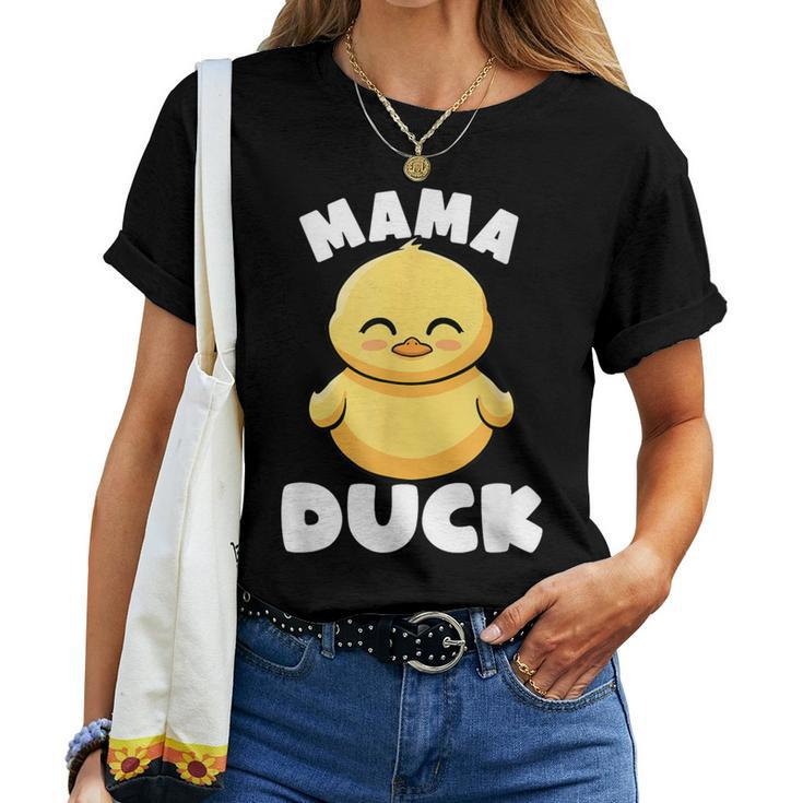 Mama Duck Mama I Love Ducks Lady Lover Rubber Duck Women T-shirt