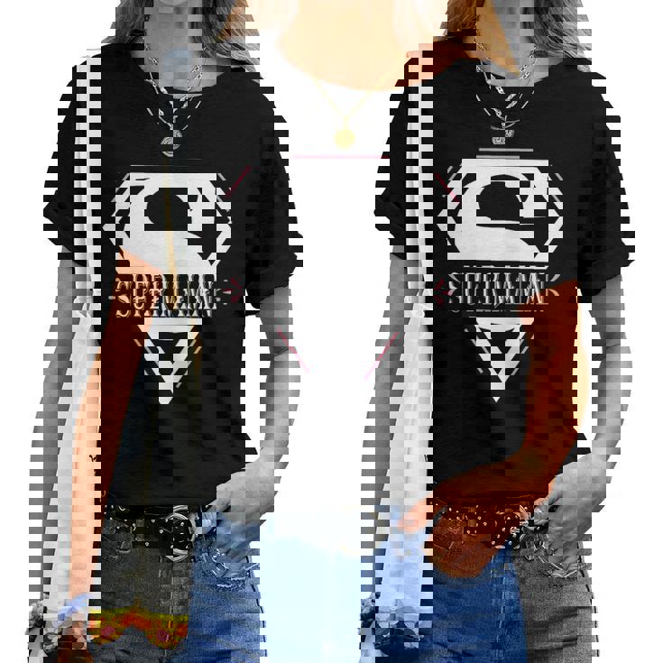 Shirt Femme T Shirt Super Maman T-shirt Super Maman, Blanc By