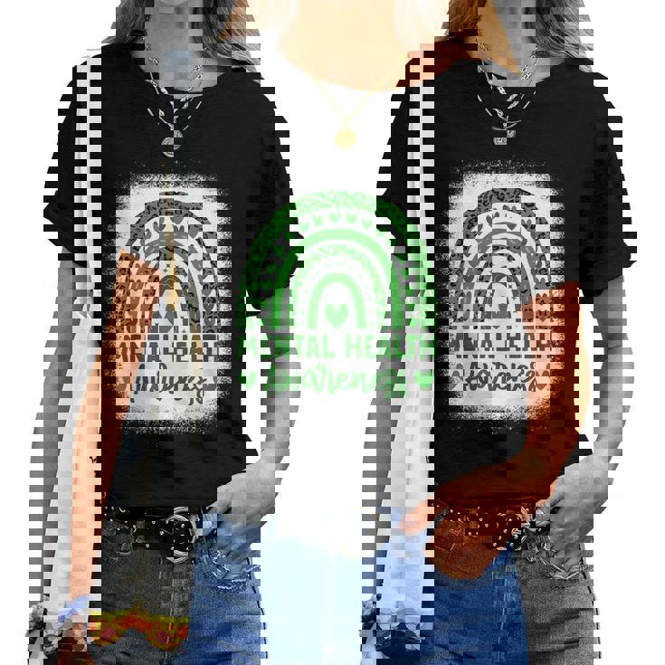 Mental Health Awareness Green Ribbon Mental Health Women T-shirt