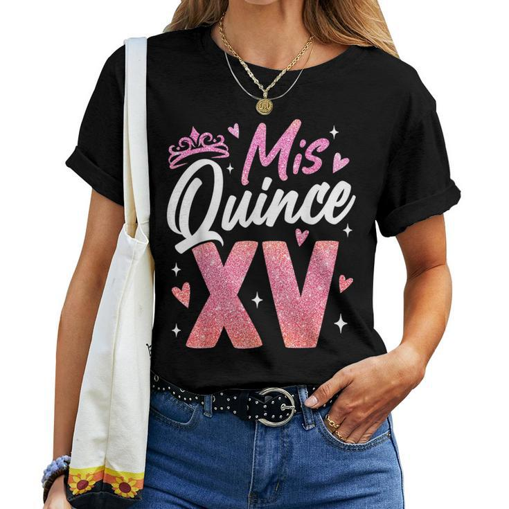 Miss Quince Xv Birthday Girl Family Party Decorations Women T-shirt