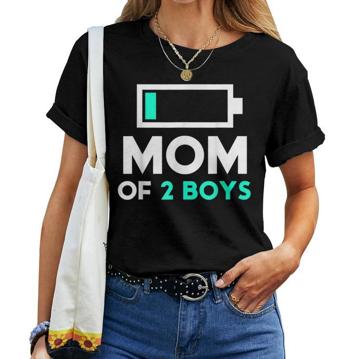 Mom Of 2 Boys From Son To Birthday Women Women T-shirt