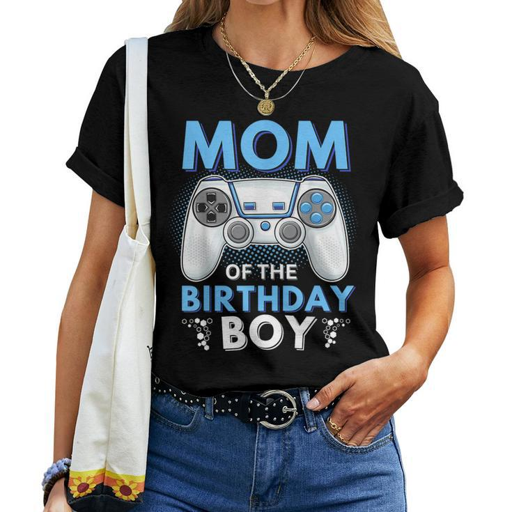Mom Of The Birthday Boy Matching Video Gamer Birthday Women T-shirt
