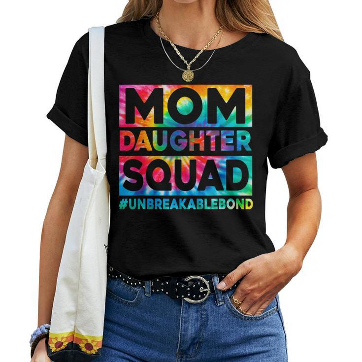 Mom And Daughter Squad Unbreakable Bond Tie Dye Print Women T-shirt