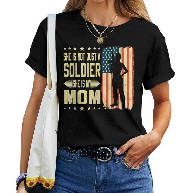 My Mom Is A Soldier Hero Proud Army Daughter Son Military Women T-shirt