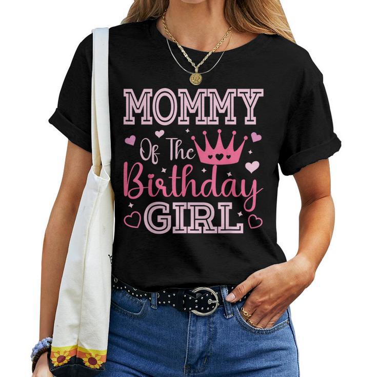 Mommy Of The Birthday Girl Cute Pink Matching Family Party Women T-shirt