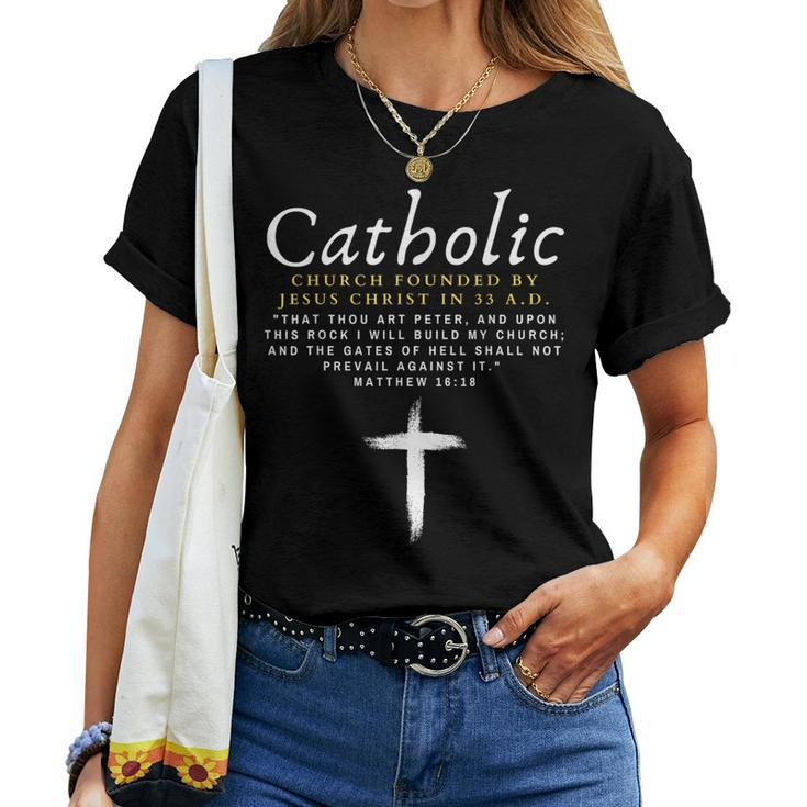 Motivational Catholic Church History Uplifting Women T-shirt