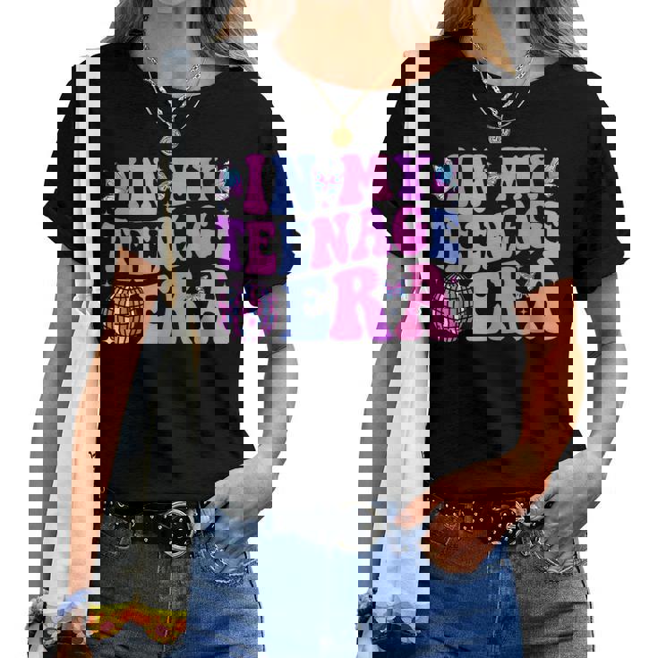 In My Nage Era Groovy Nager 13Th Birthday 13 Years Women T-shirt