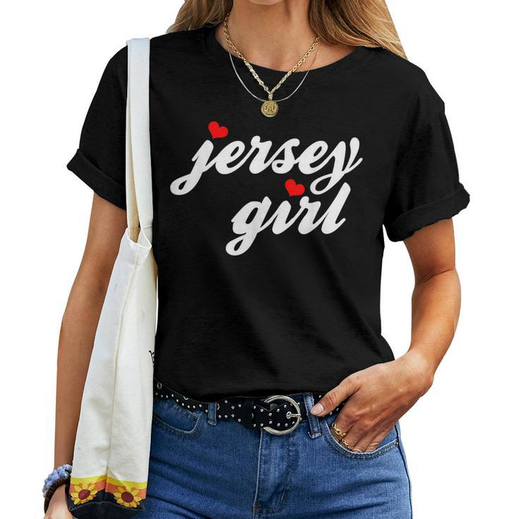 New Jersey Heart Jersey Girl Cute New Jersey Home Pride Women T-shirt