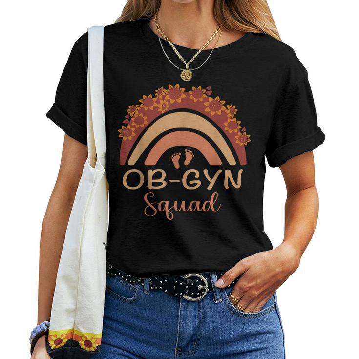 Ob-Gyn Squad Rainbow Gynecologist Ob Gyn Doctor Squad Women T-shirt