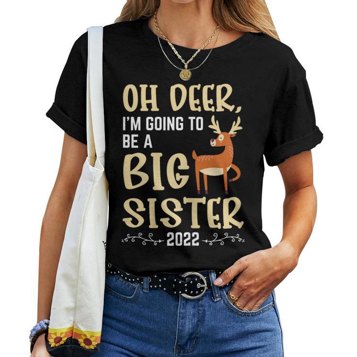 Oh Deer Become Big Sister 2022 Women T-shirt