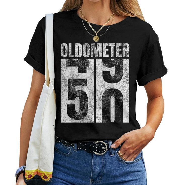 Oldometer 49-50 Yrs Old Man Woman Bday Graphic 50Th Birthday Women T-shirt