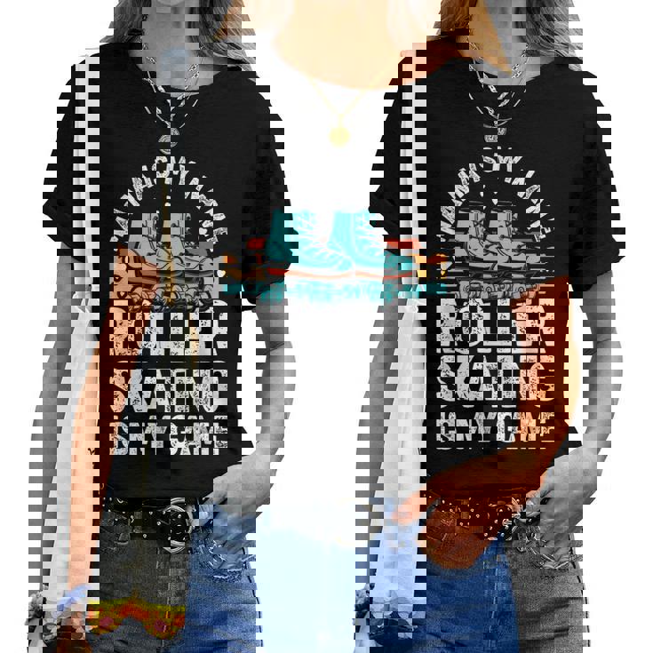 Patines Patines Patinador Mama Patinaje Mama Camiseta de mujer
