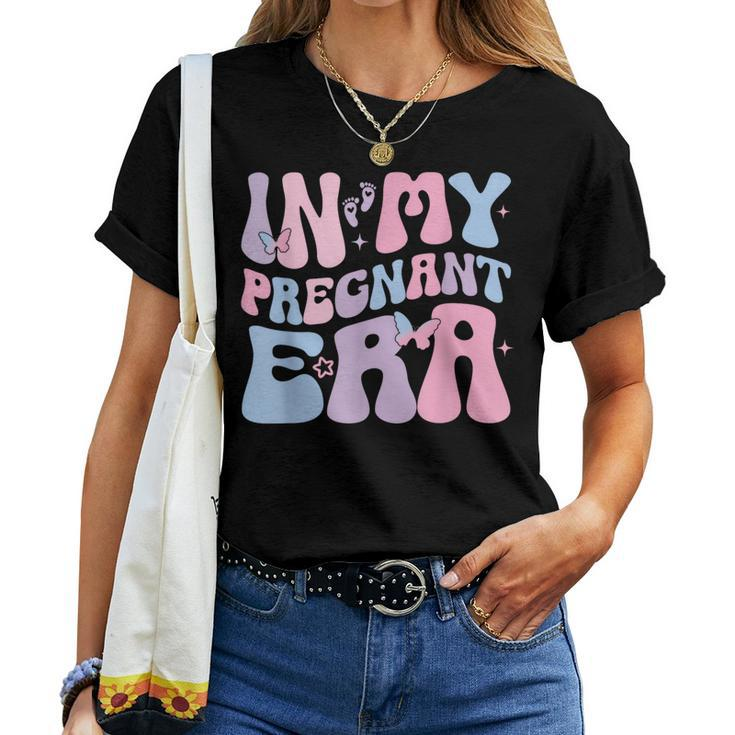 In My Pregnant Era Groovy Pregnant Pregnancy Women Women T-shirt