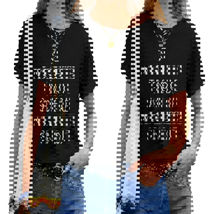 Prénom Uette T'énerve Sache Que Uette Avec Col En V T-shirt femme