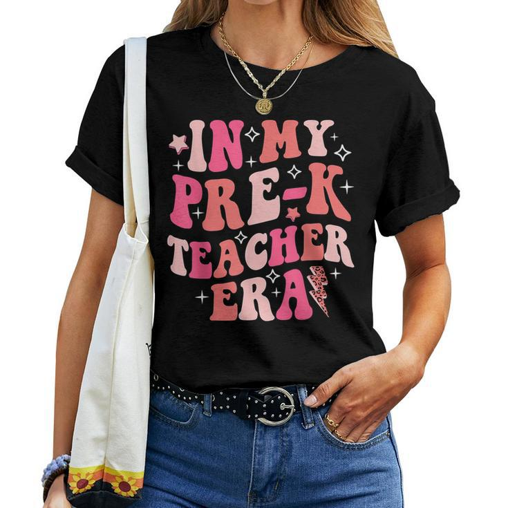 In My Preschool Teacher Era Back To School Pre-K Teacher Kid Women T-shirt