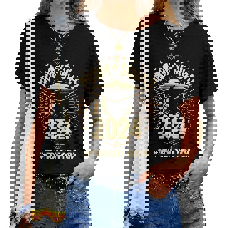 Prom Squad 2024 Graduate Prom Class Of 2024 Proud Mom Women T-shirt