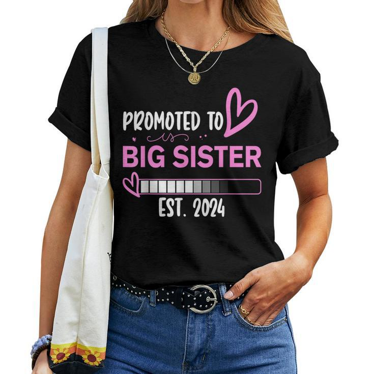 Promoted To Big Sister 2024 First Time Big Sister New Women T-shirt