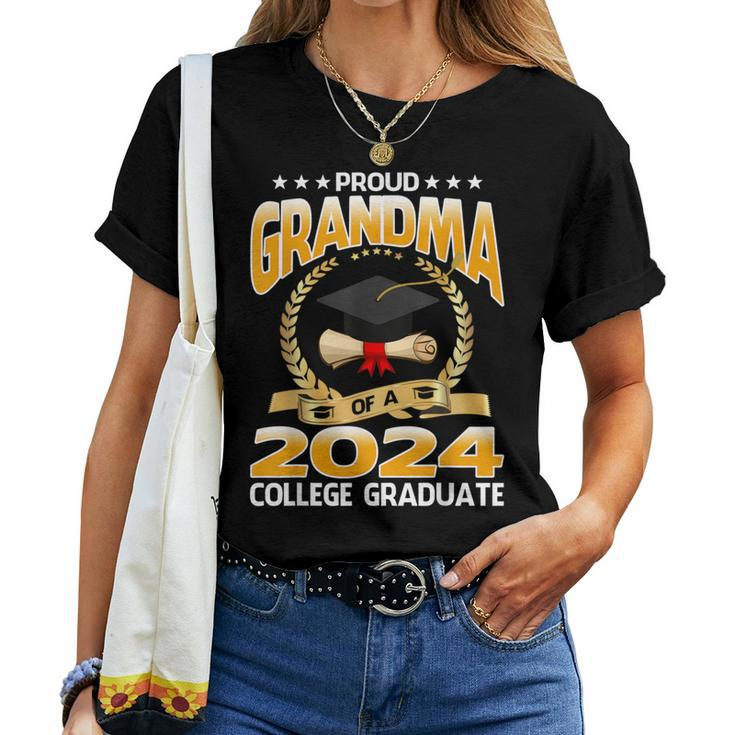 Proud Grandma Of A 2024 College Graduate Women T-shirt