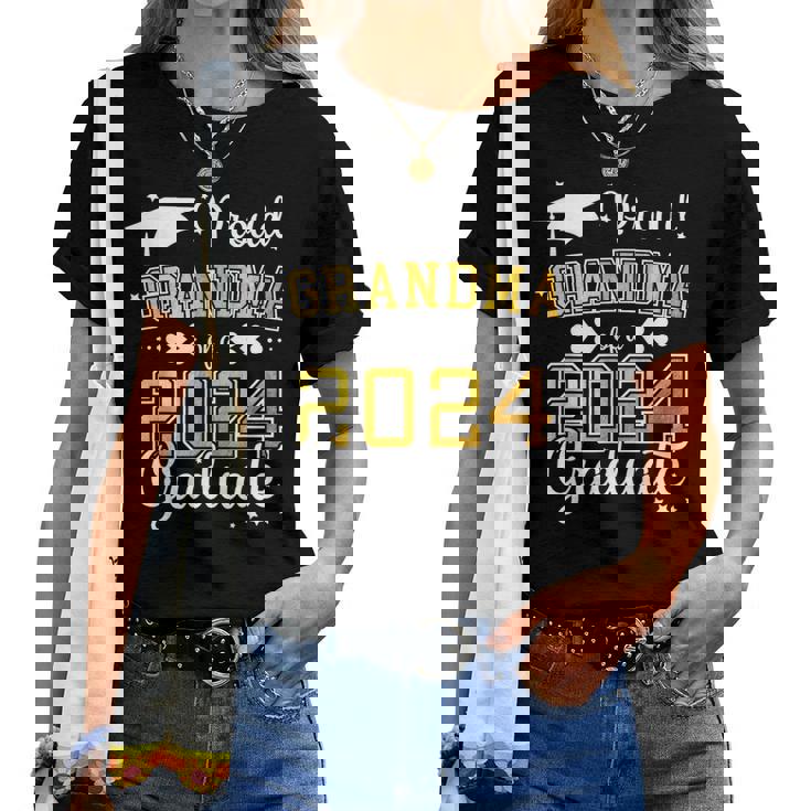 Proud Grandma Of A Class Of 2024 Graduate 2024 Senior 2024 Women T-shirt