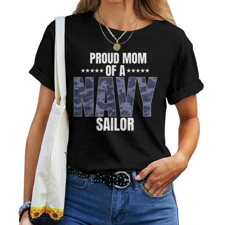 Proud Mom Of A Navy Sailor Veteran Day Women T-shirt