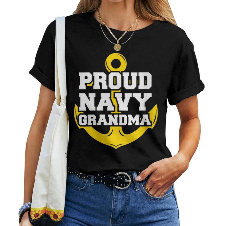 Proud Navy Grandma Navy Family Women T-shirt