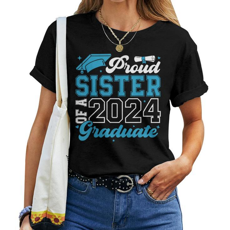 Proud Sister Of A 2024 Graduate Family Senior Graduation Women T-shirt
