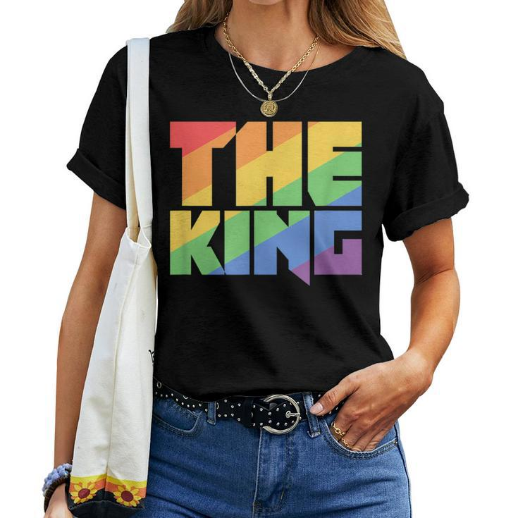 Rainbow Lgbtq Drag King Women T-shirt